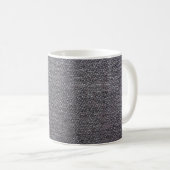 黒灰色の布 コーヒーマグカップ (正面右)
