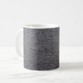 黒灰色の布 コーヒーマグカップ (正面左)