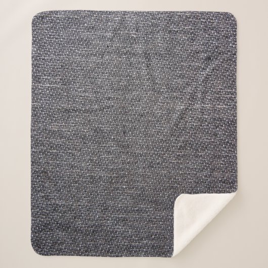 黒灰色の布 シェルパブランケット (正面)