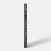 黒灰色の布 iPhoneケース (左側面)