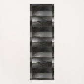 黒灰色グラディエント宇宙星宇宙 ヨガマット (正面)