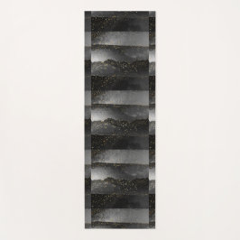 黒灰色グラディエント宇宙星宇宙 ヨガマット