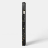 黒灰色グラディエント宇宙星宇宙 iPhoneケース (左側面)