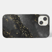 黒灰色グラディエント宇宙星宇宙 iPhoneケース (裏面横)