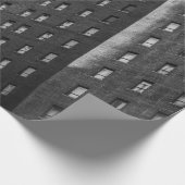 黒灰色コンクリート建物 ラッピングペーパー (角)