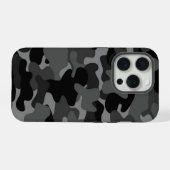 黒灰迷彩 iPhoneケース (裏面横)
