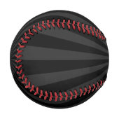黒炭が破裂カスタマイズした 野球ボール (正面左)