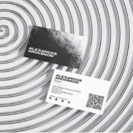 黒炭ミニマル落書きプロフェッショナル 名刺