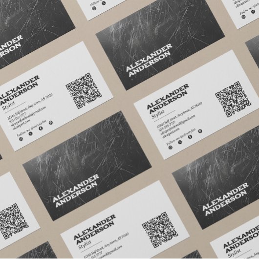 黒炭モダン落書きプロフェッショナル 名刺