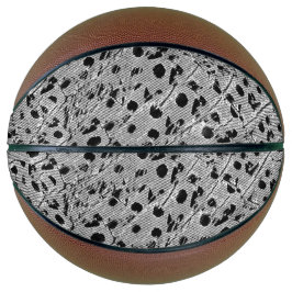 黒点々のある バスケットボール