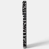 黒点とストライプ黒点の白2 Case-Mate iPhoneケース (裏面 / 左)