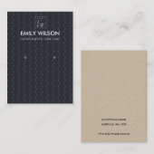 黒点丸型イヤリング表示ロゴ 名刺 (正面/裏面)