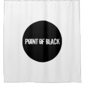 「黒点」 シャワーカーテン (正面)