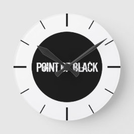 「黒点」 ラウンド壁時計