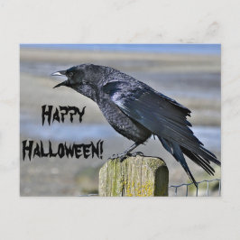 黒烏ハロウィンはがき ポストカード