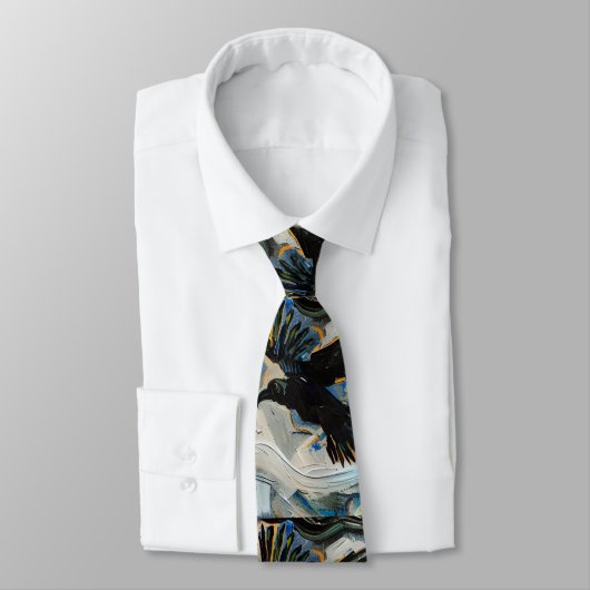 黒烏絵画虫 ネクタイ (タイ)