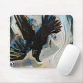 黒烏絵画虫 マウスパッド (マウス)