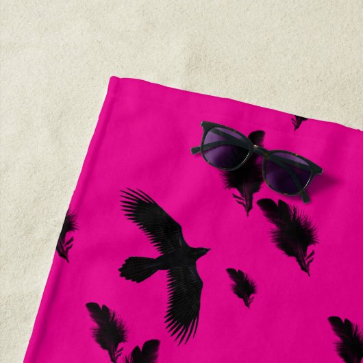 黒烏 ビーチタオル (インサイチュ)