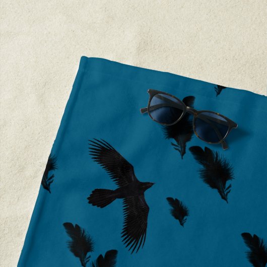 黒烏 ビーチタオル (インサイチュ)