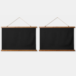 黒無地のいWFH背景の背景2 吊り下げ型タペストリー