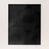 黒無地のとグレーの幾何学的ドミノ錯覚 ジグソーパズル (縦)