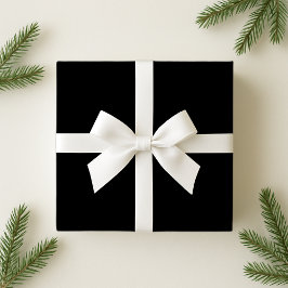 黒無地の包紙 ラッピングペーパー