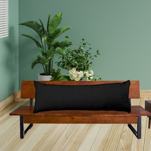 黒無地の色枕 ボディピロー