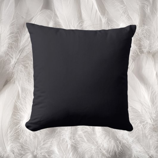 黒無地の色 クッション