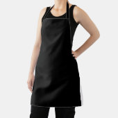 黒無地の色 |クラシック |エレガント |トレンディー エプロン (インサイチュ)