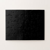 黒無地の色 ジグソーパズル (横)