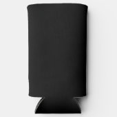 黒無地の色 スリム缶クーラー (正面)