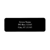 黒無地の色 ラベル (正面)