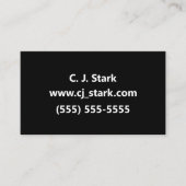 黒無地の2トーンのミニ名刺 名刺 (正面)