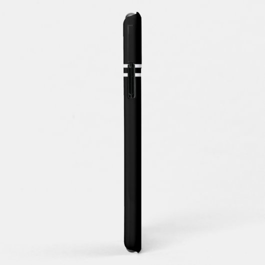 黒無地の、モノグラカスタムムイニシャル、あなたの写真 Case-Mate iPhoneケース (裏面/右)