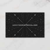 黒無限宇宙の点- 名刺 (裏面)