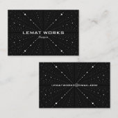 黒無限宇宙の点- 名刺 (正面/裏面)