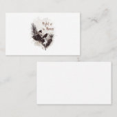 黒焦げの森のカラス 名刺 (正面/裏面)