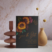 黒焦げオレンジ色のモノグラム結婚式の日付を保存