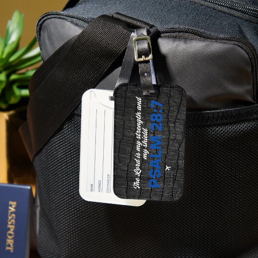 黒焦げ木聖句 ラゲッジタグ