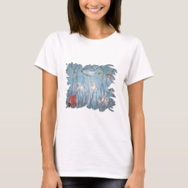黒焼き魚水彩おもしろいスタイル Tシャツ