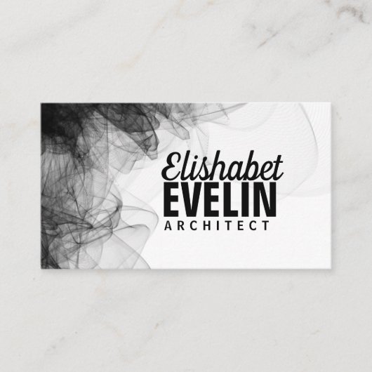 黒煙の背景g99 名刺 (正面)