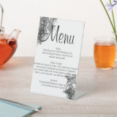 黒煙メニュー 台座サイン (インサイチュ)