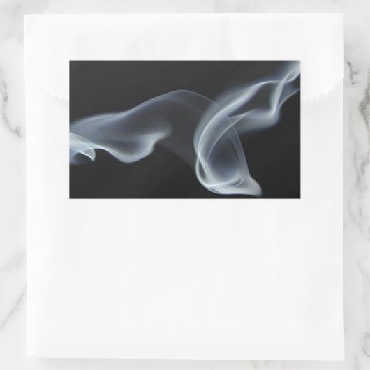 黒煙 長方形シール (バッグ)