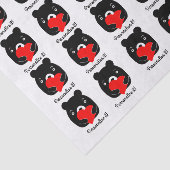 黒熊がハート 薄葉紙 (詳細)