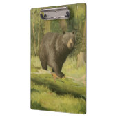 黒熊が木の幹を踏む クリップボード (左)