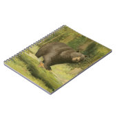 黒熊が木の幹を踏む ノートブック (左側)