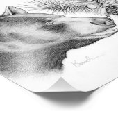 黒熊とクリスマスツリー フォトプリント            (角)