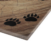 黒熊と熊の手 カッティングボード (角)