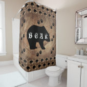 黒熊と熊の手 シャワーカーテン (インサイチュ)