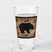 黒熊と熊の手 タンブラーグラス (裏面)